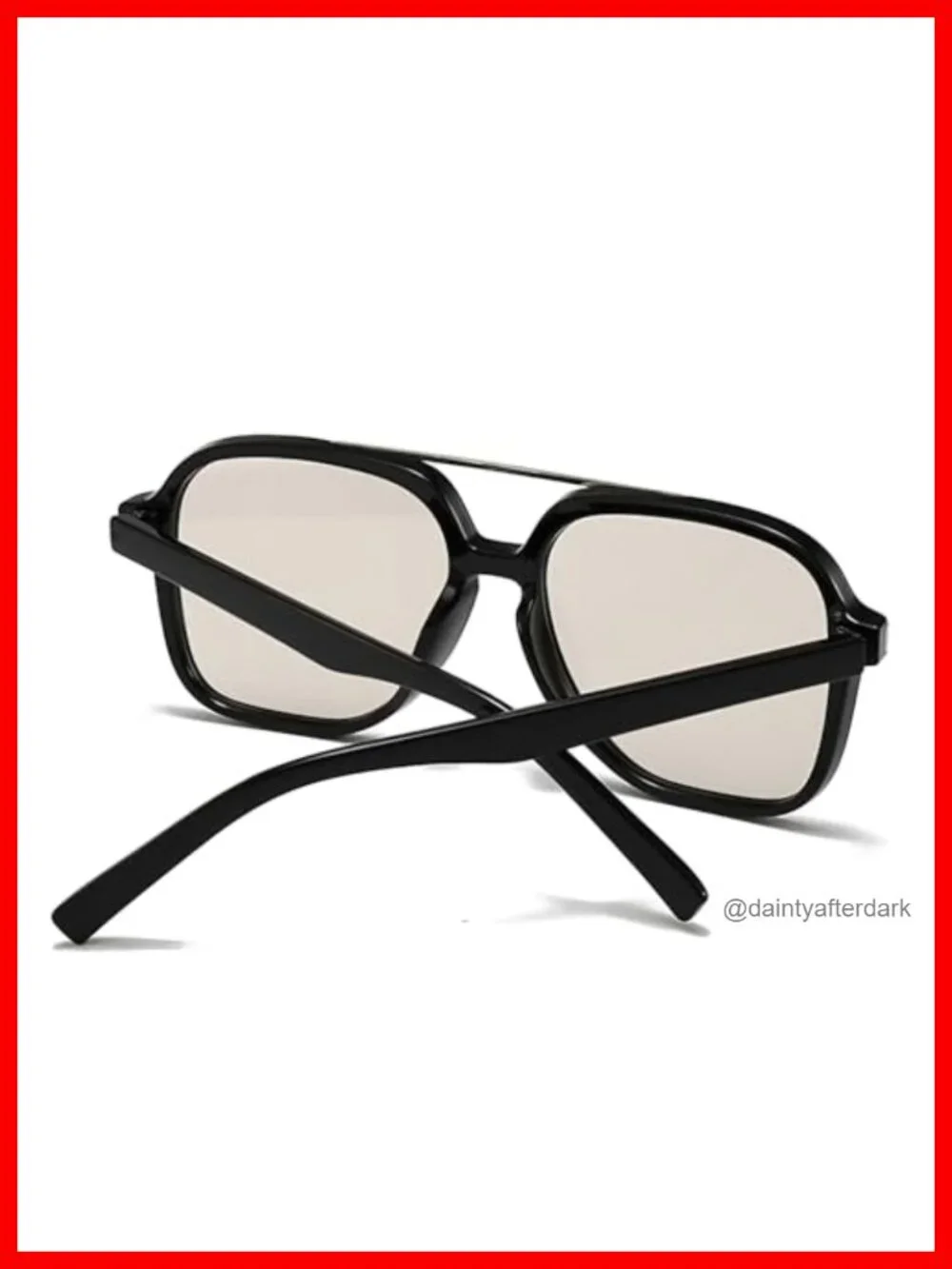 Trendy Square Aviator Sunglasses UV400 Protection Unisex Fashion